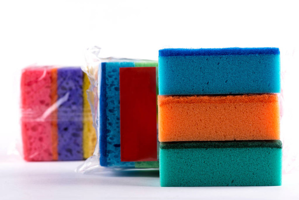 washcloths for dishes. sponge for washing dishes - Φωτογραφία, εικόνα