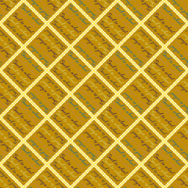 Back to school, new seamless pattern for background.  - Vector, Image