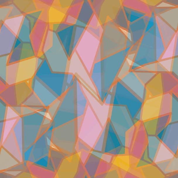 ilustracja wektorowa abstrakcyjny wzór geometryczny kolorowe bezszwowe tło - Wektor, obraz