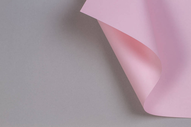 Αφηρημένη γεωμετρικό σχήμα παστέλ ροζ και γκρι χρώμα υποβάθρου χαρτιού - Φωτογραφία, εικόνα