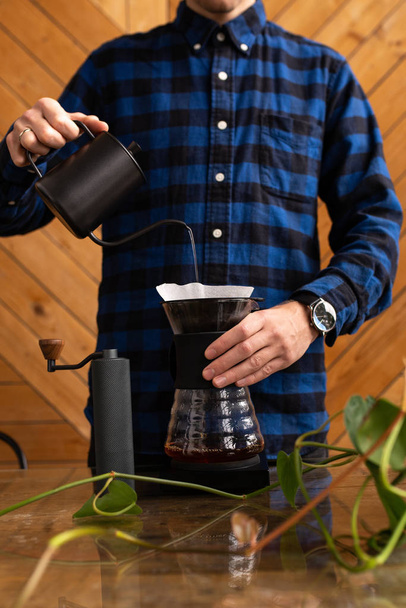 Alternative filter manual coffee brewing - Photo, Image