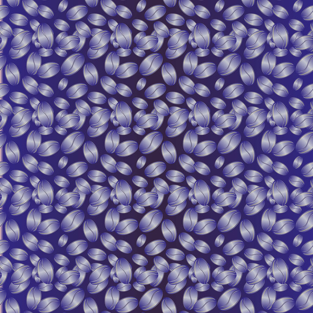 コーヒー豆のシームレスなパターン、ベクトルの背景 - ベクター画像