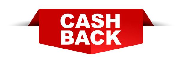 red vector banner cash back - Vector, Image