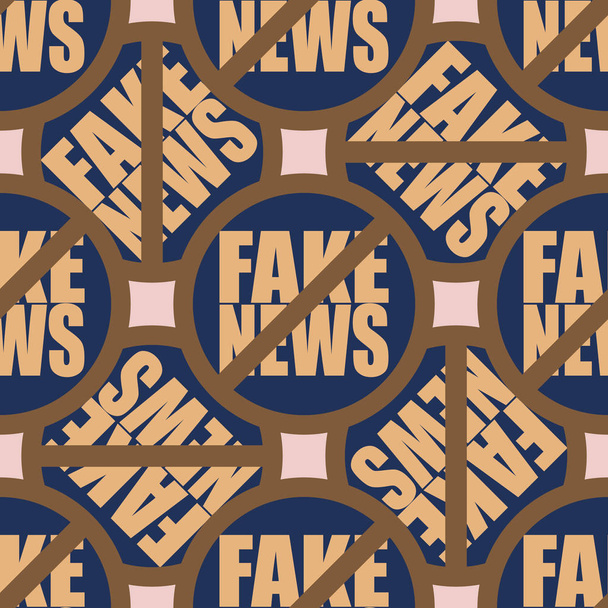 Überschrift, Fake News grafischer Text, Vektorillustrationsvorlage - Vektor, Bild