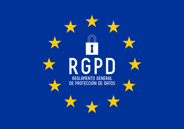 Rgpd (španělsky) / Gdpr (česky) - nařízení o ochraně údajů generálního - Fotografie, Obrázek