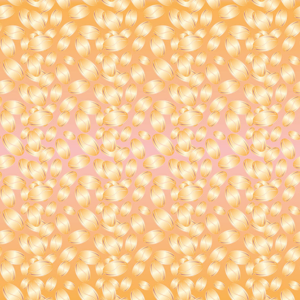 Koffie bonen naadloze patroon achtergrond - Vector, afbeelding
