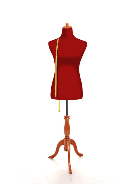 Maniquí de torso femenino con cinta métrica
 - Foto, imagen