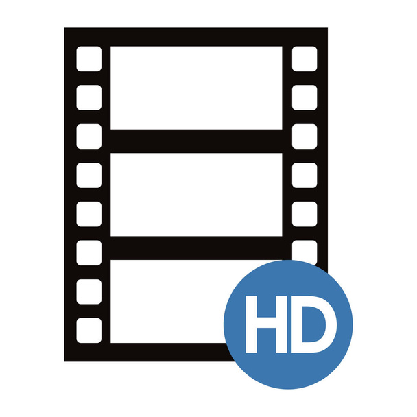 Símbolo de película alta definición
 - Vector, imagen