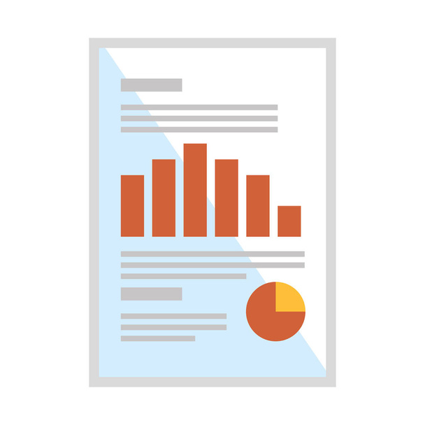 document paper with statistics - Vector, Image
