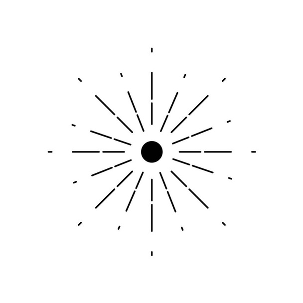 contorno sunburst naturale con disegno astratto raggio vettoriale illustrazione
 - Vettoriali, immagini