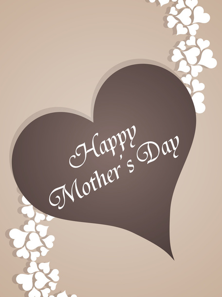 Artistic elegant mother's day card design. - Vector, Imagen
