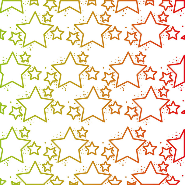 line shiny stars space glitter background design vector illustration - Vector, Image