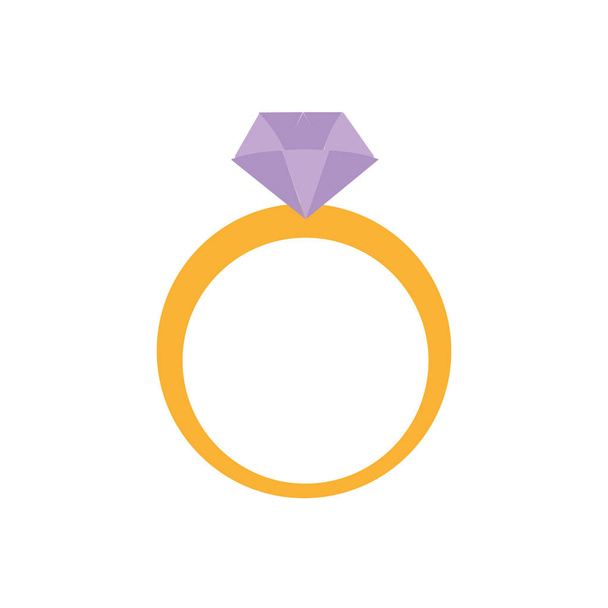 Diamant de bijoux gemmes et thème précieux Conception isolée Illustration vectorielle
 - Vecteur, image