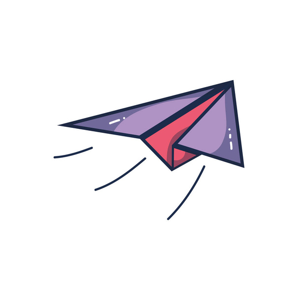 avião voar papel para origami jogar ilustração vetorial
 - Vetor, Imagem