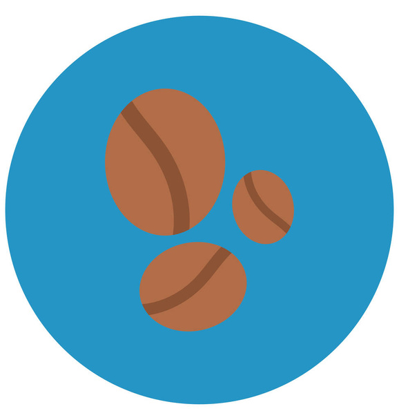 Cappuccino, coffee elszigetelt színes Vector Icon, könnyen módosítható vagy szerkeszthető. - Vektor, kép