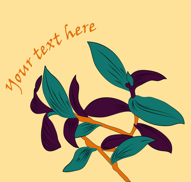 Vector background with flowers - Вектор,изображение