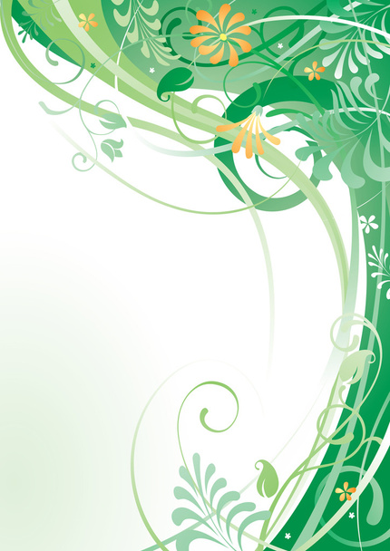 Herbal background - Vector, afbeelding