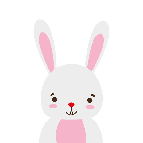 colorido adorable y feliz conejo animal salvaje vector ilustración
 - Vector, Imagen