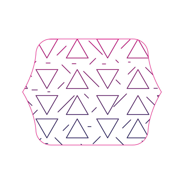 színes edge négyszögcsontjai geometriai grafikus memphis háttér vektor illusztráció - Vektor, kép
