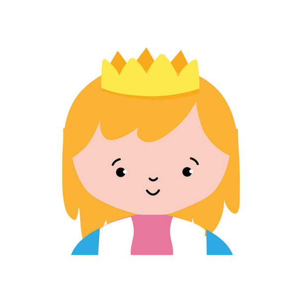 Princess of royal kingdom and imperial theme Isolated design Vector illustration - Vettoriali, immagini