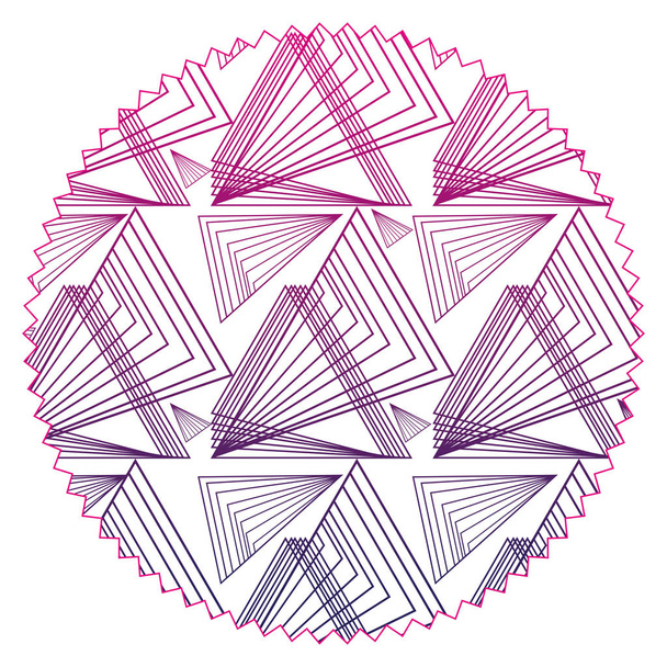 silueta kruh s vzor bezešvé grafické pozadí návrhu vektorové ilustrace - Vektor, obrázek