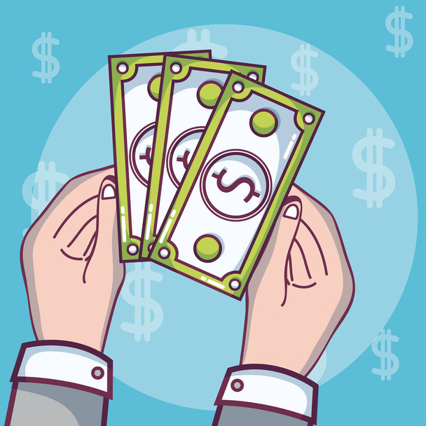 Investimento em dinheiro e poupança desenhos animados conceito vetor ilustração design gráfico
 - Vetor, Imagem