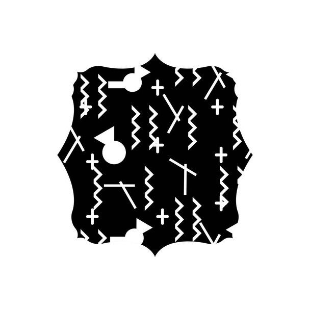 περίγραμμα τετράγωνο με εικονογράφηση διάνυσμα φόντο γεωμετρικά αφηρημένο σχέδιο - Διάνυσμα, εικόνα