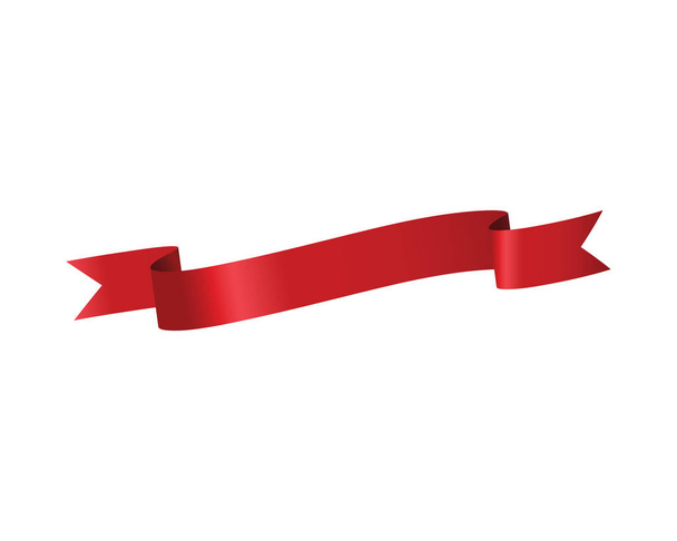 Ruban rouge Illustration vectorielle - Vecteur, image