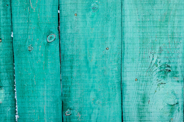 Panel de madera verde vintage fino dispuesto como pared para el diseño de interiores
  - Foto, imagen