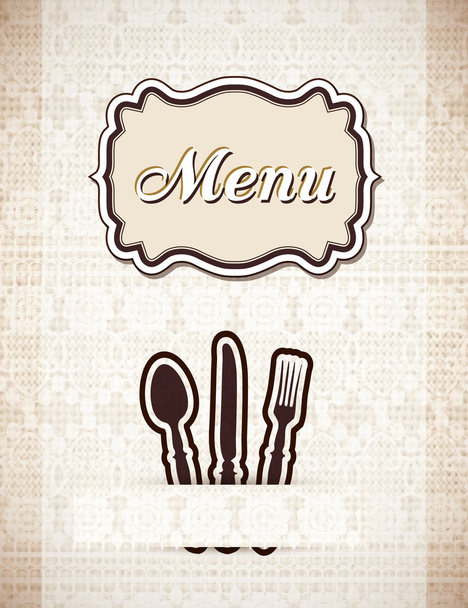 Restaurant menu retro style,vector illustrations - Vector, Image