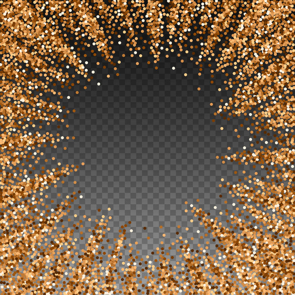 Red round gold glitter luxury sparkling confetti.  - Vector, Image