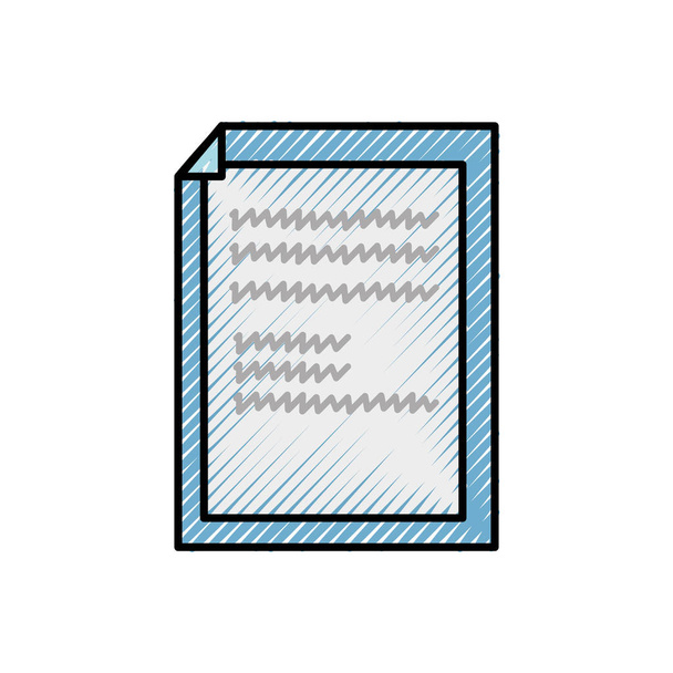 tarty papieru z ilustracji wektorowych projektowania obiektu arkusza gięte - Wektor, obraz