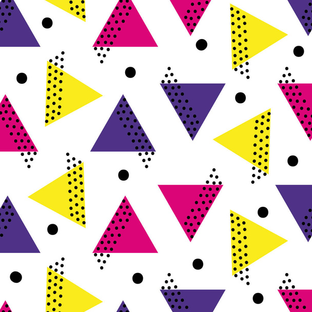 треугольник Мемфис стиль абстрактные векторные иллюстрации
 - Вектор,изображение