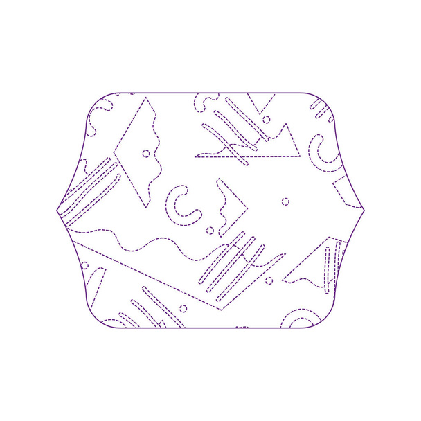 dotty forma cuadrada con figuras abstractas estilo fondo vector ilustración
 - Vector, Imagen