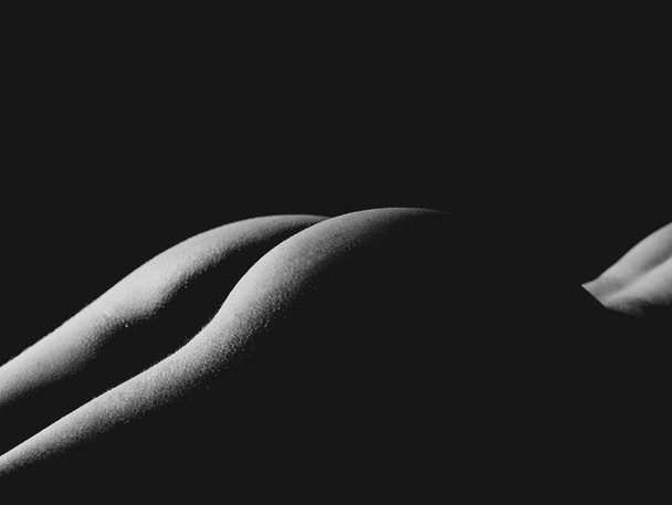 Sensuality. Sexy body, nude female buttocks. - Photo, Image