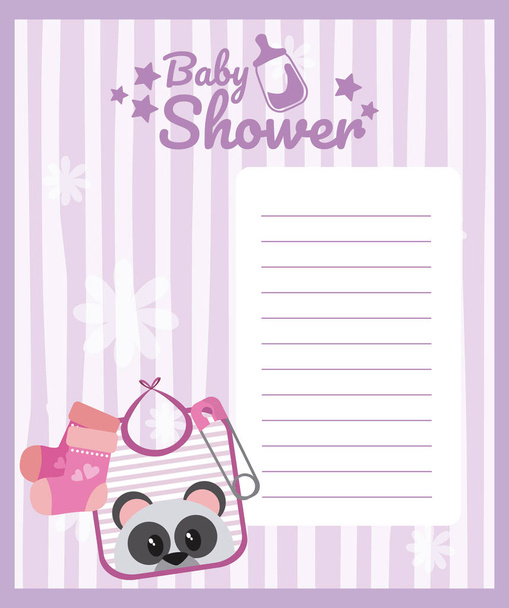 vauva suihku tyhjä kortti söpö sarjakuvia vektori kuvitus graafinen suunnittelu
 - Vektori, kuva