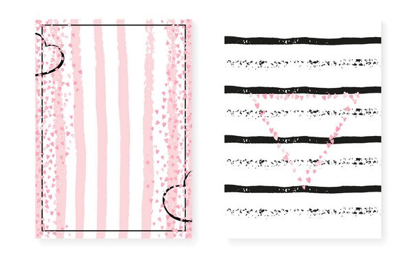 Lunares rosados con lentejuelas. Boda y ducha nupcial invitaciones
 - Vector, imagen