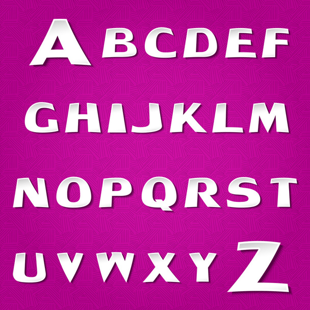 Violet alphabet Vector, vector illustration  - Vector, Imagen