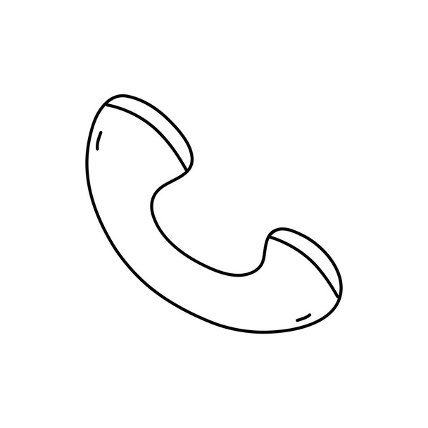 téléphone ligne signe pour appeler mobile illustration vectorielle de communication
 - Vecteur, image
