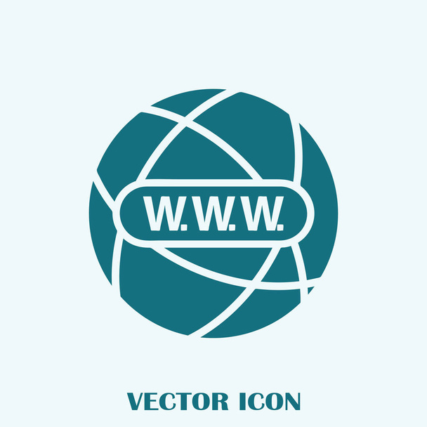 Ikona webové stránky. ikona zeměkoule vektor - Vektor, obrázek