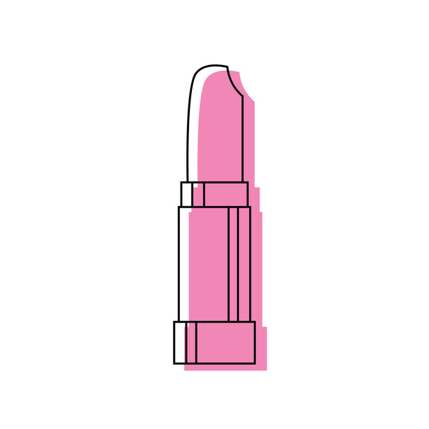 color fashion lipstick makeup to glamour texture vector illustration - Vector, Image