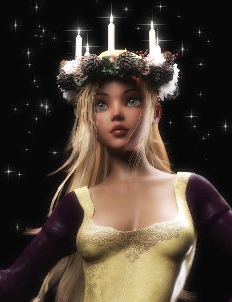 Digital 3D Illustration of a Fantasy Woman - Fotografie, Obrázek