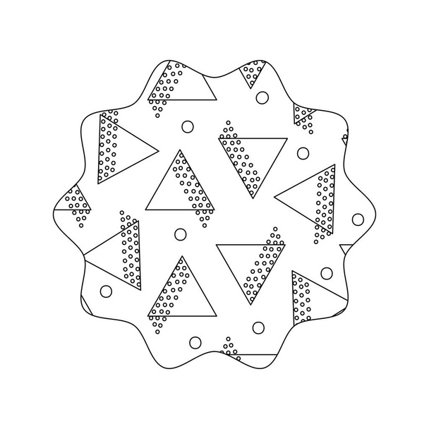 línea estrella con figuras de estilo geométrico vector de fondo ilustración
 - Vector, Imagen