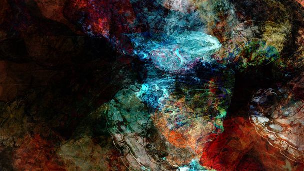colorful abstract background in digital art - Фото, зображення