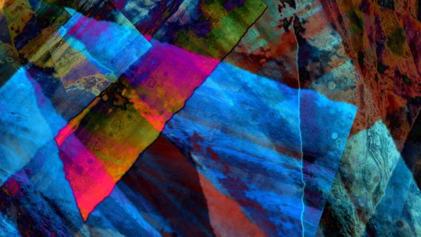 psychedelic abstract background in digital art - Φωτογραφία, εικόνα