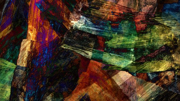 psychedelic abstract background in digital art - Fotoğraf, Görsel