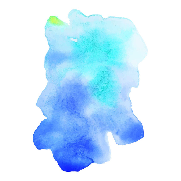 Farbe Aquarell Splash auf weißem Hintergrund. abstrakter Aquarell-Hintergrund. Vektorillustration - Vektor, Bild