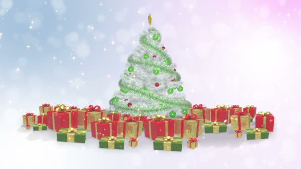 Χριστουγεννιάτικο δέντρο φόντο Hd - Πλάνα, βίντεο