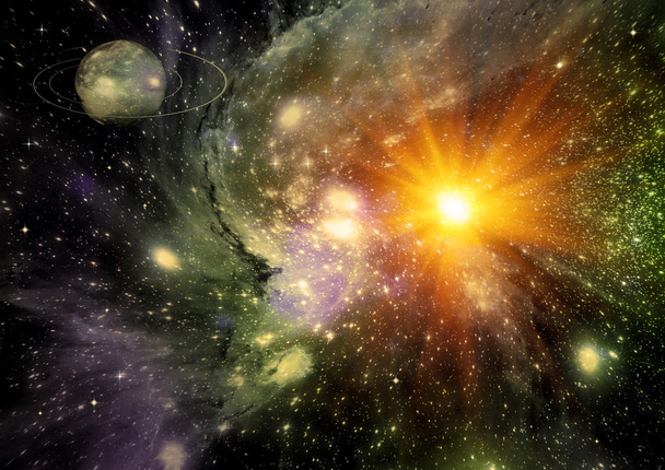 galaxie dans un espace libre - Photo, image