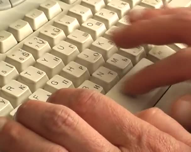 man's hand includes a computer - Footage, Video